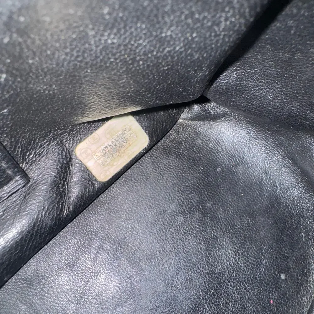 CHANEL Quilted Matelassé CC Lambskin Fringe Chain Bag Black - Picture 14 of 15